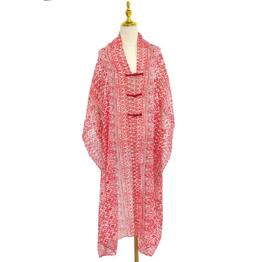 Estilo de hadas elegante y estilo exterior de moda, chal de hebilla de estilo chino para el estilo étnico de las mujeres Jacquard Viajes al aire libre Bufanda solar Hyarn-1 90*180