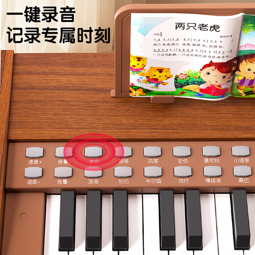 迪漫奇儿童钢琴玩具木质可弹奏迷你电子琴初学入门乐器男孩女孩生日礼物