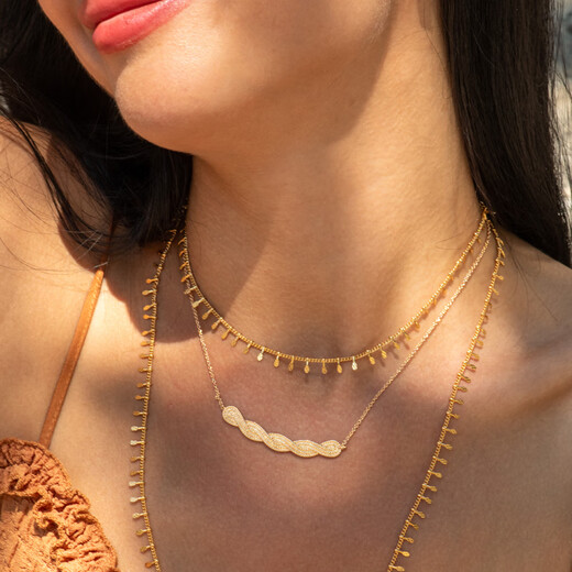 Weici JFB French imported cable 18K thick gold bracelet ring necklace French retro braided old money style Bahnfeng small cable ring 50 country code 10