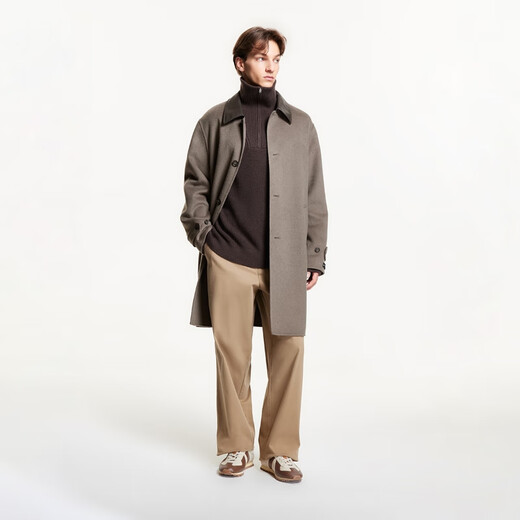 Jack Jones (Jack/Jones) Herren Spring- und Herbstgeschäft Casual Casual Mid Legth Wollmantel Herrenhow Coat Collection 224427002 CAMEL M 175