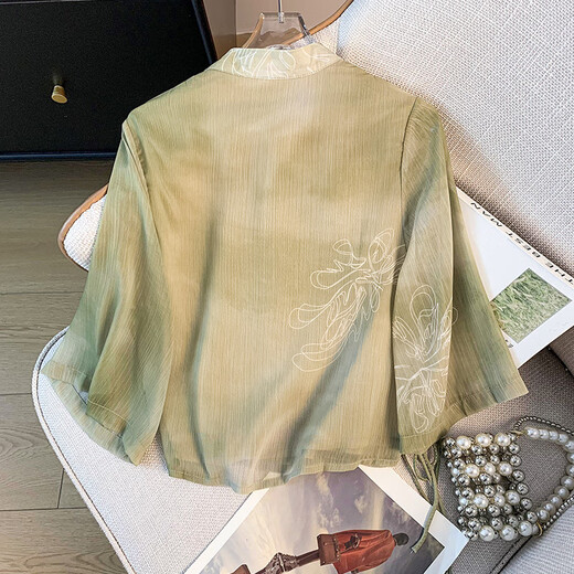 True Nouveau costume de robe de style chinois pour les femmes 2025 Spring New Style Slim Jirt deux pièces 12161 jupe brune S