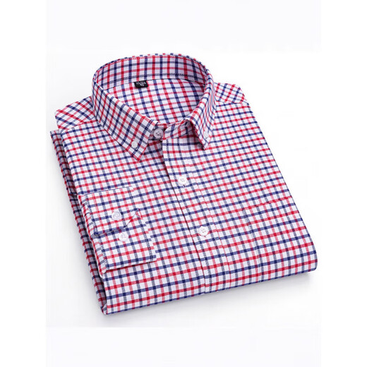 2025 новая трансграничная мужская рубашка, полосатый повседневный кардиган на пуговицах, хлопковая оксфордская рубашка большого размера с длинными рукавами CX518, мужская рубашка с длинными рукавами 41