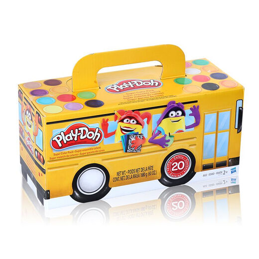 Playdoh培乐多彩泥20色补充装安全橡皮泥粘土手工儿童玩具792 前装载机E9226 其他