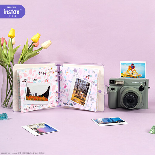 INSTAX Fuji one-time imaging DIY photo album colored crystal glazed stone