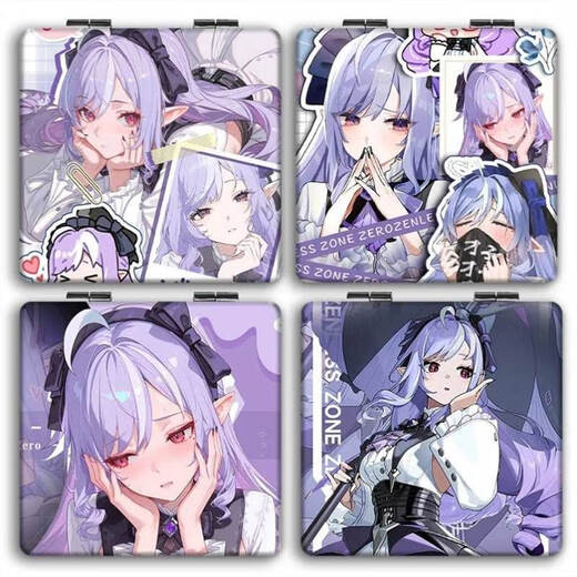 The new character of the game Mockingbird Vivian Flip Folding Mirror for Girls Cute Girl Carrying Double-sided Small Mirror MB13546 Double-sided Same Picture