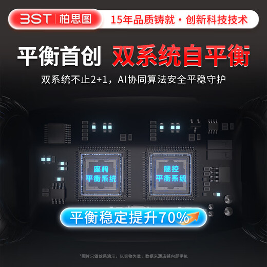 柏思图（besintu）电动平衡车座椅智能成人儿童站座两轮双轮带手扶越野体感自平行车 C白54V【四控+站坐两用+炫光轮】