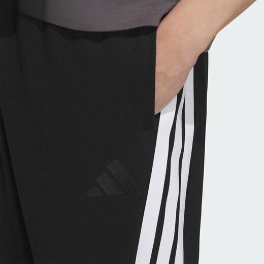 阿迪达斯（adidas）短裤男裤夏季新款五分裤跑步健身裤子训练透气休闲裤运动裤 KC3897/黑色 S
