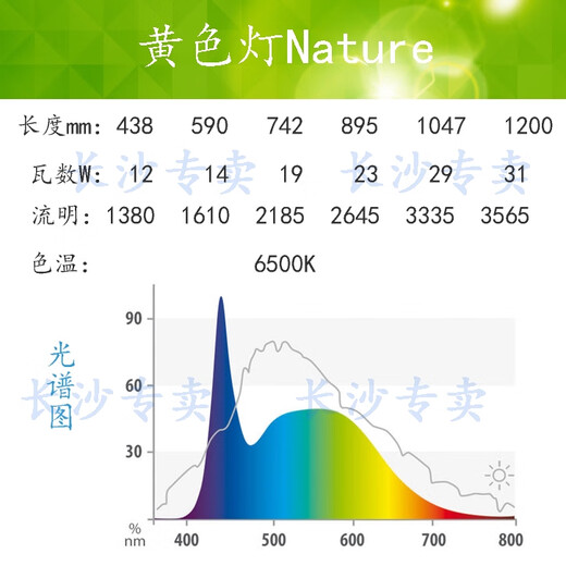 溥畔黑钻鱼缸水族箱L专用LED灯管多种颜色选择不可替换T5日光灯 1047mm白灯不能替换日光灯
