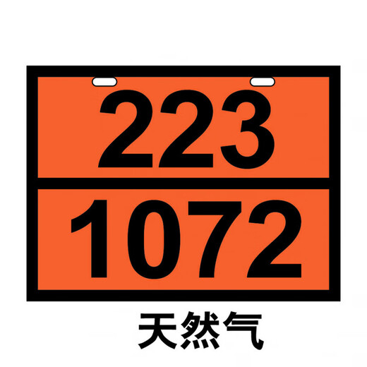 光随我意危险品标识牌2025新国标路运输危险货物危化品油罐车标志标识牌矩 氢气 23-1049新国标 40*30cm