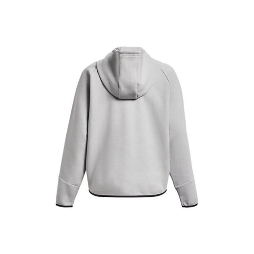 Under Armour Print Kapuzenfleece Reißverschluss Sport Langarmjacke Frauen moderne graue graue xs