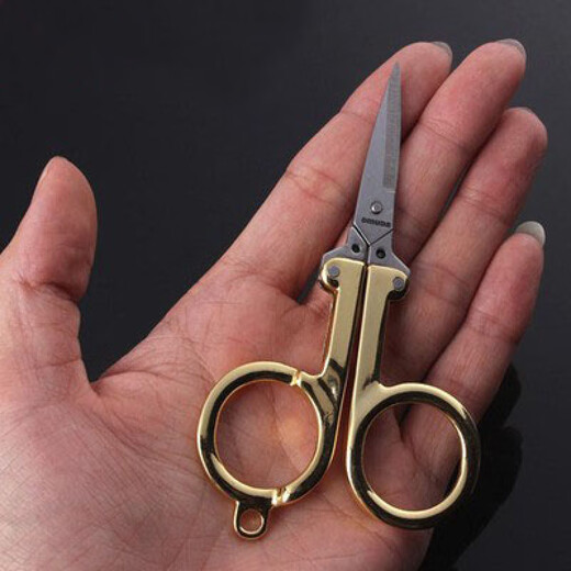 MEOD Importierte Qualitätsklappschere Edelstahl exquisit Mini-Schlüsselbundschere Reise-Faden Schneidkopf Silber + A6626-6 Flat Nagel Clipper
