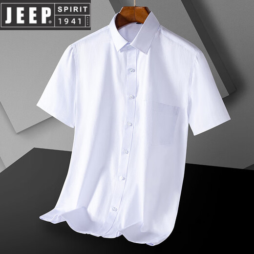 Jeep Spirit Daddy Sommer Kurzarmshemd Top 2025 Neues lässiges Lose-Hemd-Shirt Daddy Kurzärmler Kleidung DX6630 38 (Gewicht von -120 Jin [Jin ist gleich 0,5 kg])