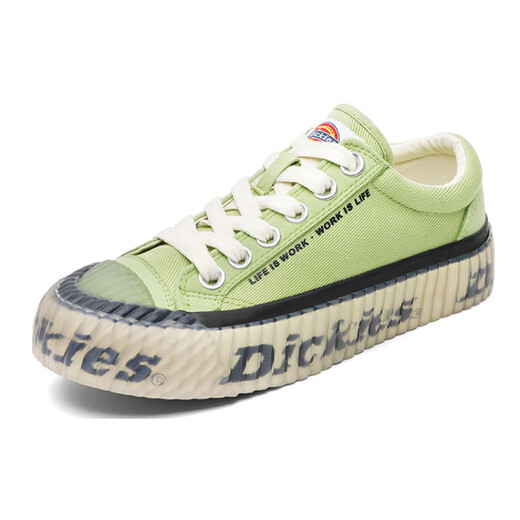 Dickies低帮印花果冻底帆布鞋 男女同款 香草绿 35