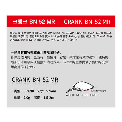 NS Blackholens Rock Fatty Crank Lure Hard Bait 5,2 см 9 грамм глубина дайвинга 1,5-2 метра бас-бусины подделка.