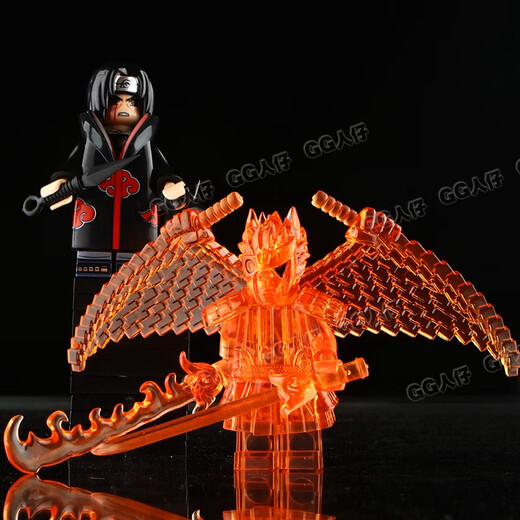 Lego compatible Naruto Susanoo Uchiha Madara Sasuke Seven Path Naruto Obito Building Blocks Boy WM6167 Susani Set [6 models]