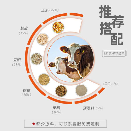 OIMG Cow Milk Feed Dairy Feed Yingmeier Premix Increases Milk Production Reproductive Power Cattle and Sheep Additive 25KG (1000Jin Jin equals 0.5kg)