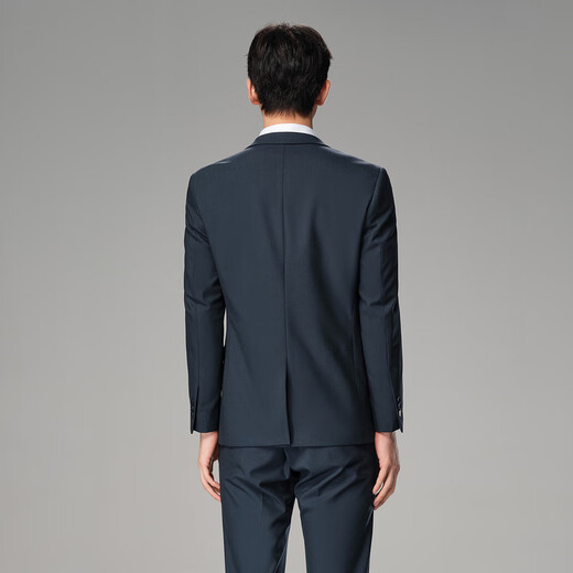 HLA Heilan Home Dress Suit Men's Slim Flat Lapel Business Banquet Suit Men's HTXAD3W015A Blue Gray 15 (suit + trousers) XL 175/96B recommended 138~150Jin Jin equals 0.5 kg