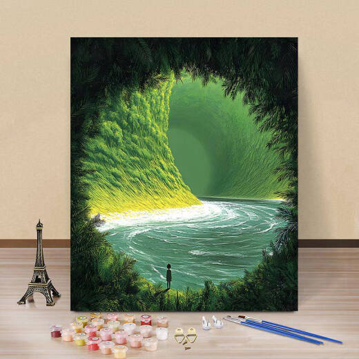 MPPMCK HAYAO Miyazaki Paisaje digital Pintura al óleo Coloración de la sala de estar de estilo de alto valor