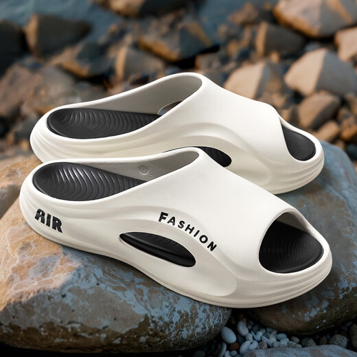 
Jieliya sports slippers men's summer outdoor beach waterproof anti-slip anti-odor trendy brand high-end feeling sandals men's outer wear Mo Bai 42-43 [suitable for sizes 41-42]