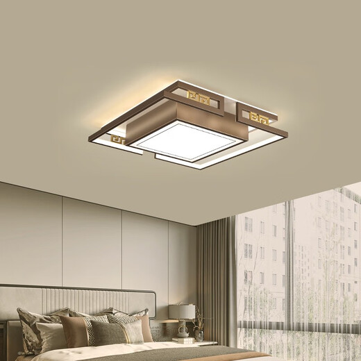 OPP (OPPLE) 2025 Nouveaux lumières de salon chinois Simple Rectangular LED Plafond Lights New Villa Designer Book 1W 6189 Round-55 * 9cm Tre-couleurs Semballage