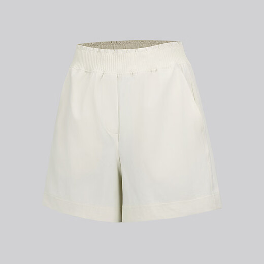 
lululemon丨Stretch Woven Women's waist frill high waist shorts 4' LW7DGMS light ivory S