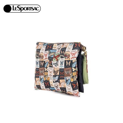LeSportsac's new butterfly stamp series is fully printed with retro practical triple bag storage clutch, Wings of Nature