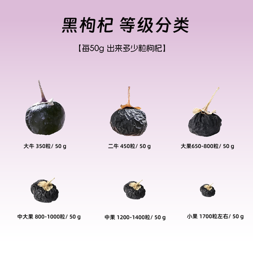 精选黑枸杞体验装富含花青素免洗青海柴达木枸杞子小包装滋补养生 黑枸杞 中果 50g（10g*5袋）