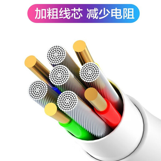 L'industrie légère convient au câble de données Nubia Red Magic 7s NX679S Câble de charge Flash Cable de charge Flash Dual Type-C câble USB-C Câble de téléphone mobile USB-C Male Mâle à double type-C Câble de charge rapide [blanc] One-Piece 0,25 mètres