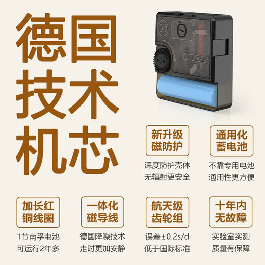 Zhong Xiaobai wall clock living room clock 2025 new perpetual calendar quartz clock wall clock free punch temperature and humidity household watch