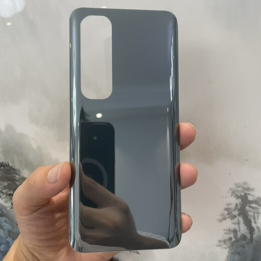 【原装品质】适配适用于小米10S手机后盖玻璃米10青春版外壳mi 10 米10S 黑色 单后盖+背胶+工具