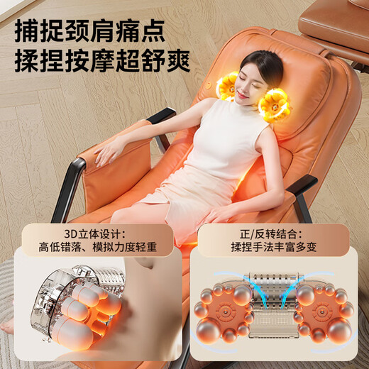 Chigo Massage Chair Full Body Home Small 2025 Top Ten Brands Compact Folding Smart Sofa Chair Leisure Rocking Recliner Parents Birthday Gift Practical for Parents and Elders Mysterious Gray - Neck and Shoulder Kneading Massage + Hip Vibration + Low Back Hot Compress High-end and Practical Birthday Gift for Parents and Elders for Wife, Husband and Men