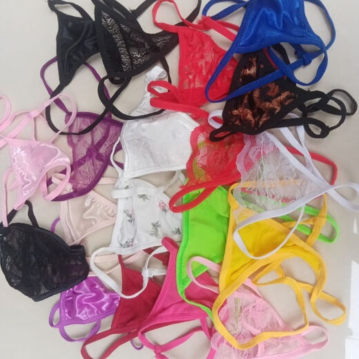 Zhixia (pack of ten) thong men's and women's mixed-fit sexy random mixed lace transparent low-waist mesh thin underwear, packed and shipped randomly, 10 pieces