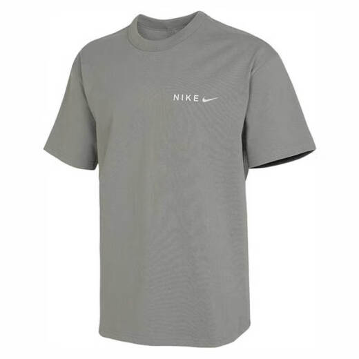 耐克（NIKE）短袖T恤男士2025夏季新款运动服潮流印花圆领半袖衫休闲上衣 纯棉HF6172-053灰色 100 S /165/推荐-120斤