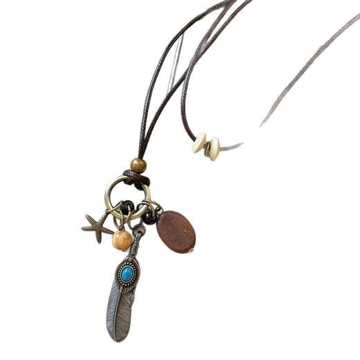 Apocalipsis regalo de día de la madre nuevo collar de aleación larga de estilo chino para mujeres de estilo étnico de estilo étnico boho 9273