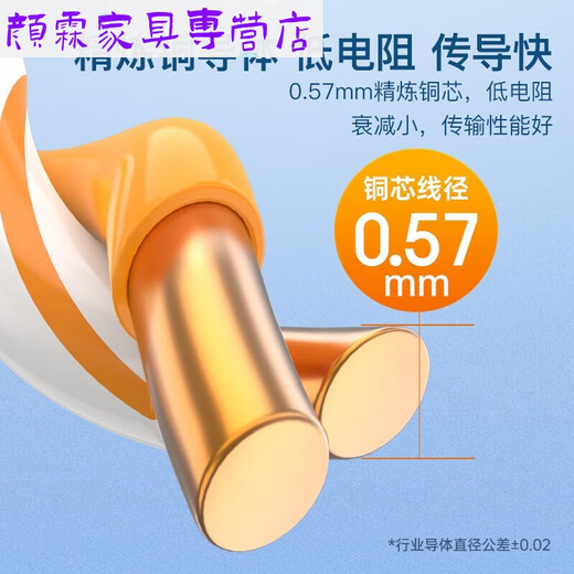 Clcey Super Class 6 Gigabit Dual Shield Network Cat6a 10 Gigabit reines Kupfer QS6165CT305 Meter q2605 Super Klasse 6 Cat6a Dual Shield (QS6169c) Orange 5 Meter