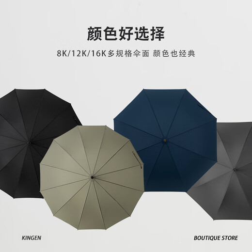 YWZR double umbrella men business British retro gentleman long handle umbrella wooden bend wind-resistant automatic umbrella women black 7170 outer black/inner houndstooth eight bone double layer umbrella surface