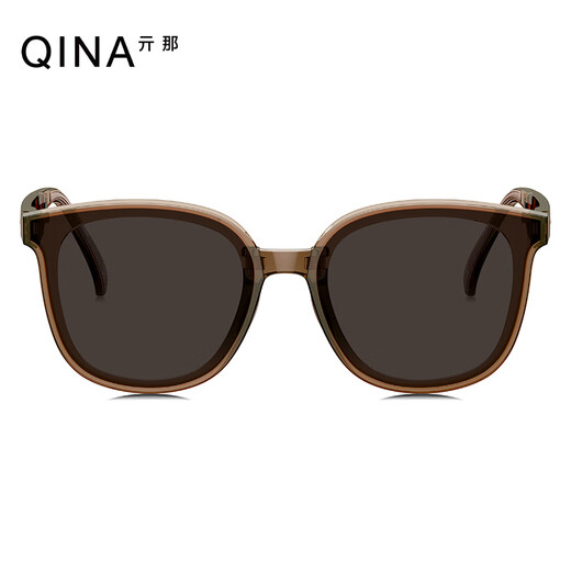 Qina (Qina) Brille Zhao Lusi gleicher Stil Leichte Klapperbrille für Männer und Frauen im Freien Sonnenschutz Sonnenbrille Trend QN5012 A62 [Lusi gleicher Stil]