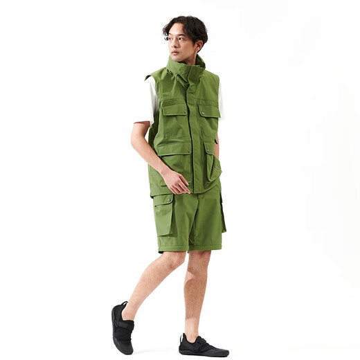 DAIWA 25 spring and summer DJ-2725 detachable fishing jacket trousers work vest shorts single piece - jacket black XL