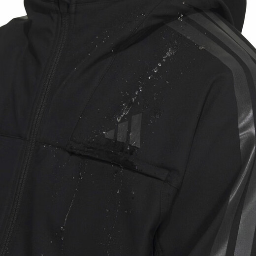 Adidas men's fashion versatile sports casual woven jacket KA1307 black 2XL