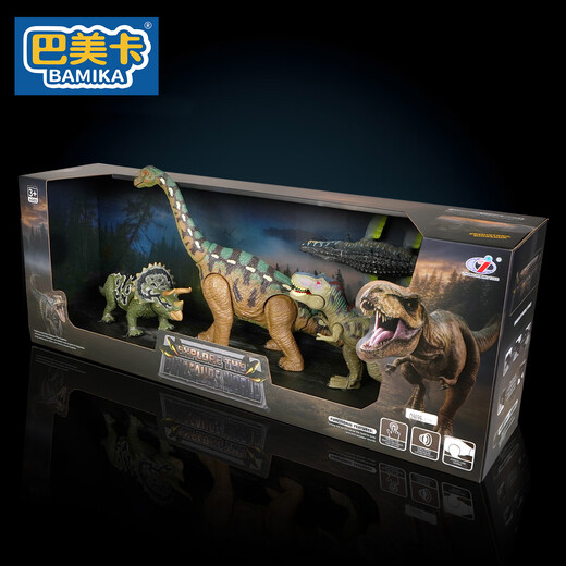 Bameka großer intelligenter Sound Dinosauriermodell Spielzeugsimulation Jurassic Tier Tyrannosaurus Rex Azalea Triceratops Armband Drache