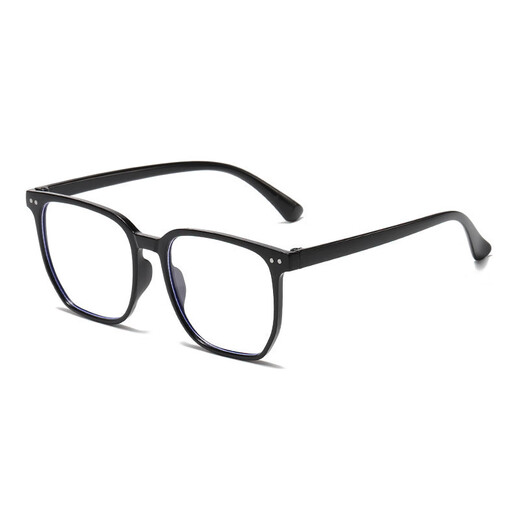 
Anti-blue light color change gray myopia glasses frame female internet celebrity high-value square frame non-face glasses frame KX15927 glasses box + glasses cloth Non-size flat glasses