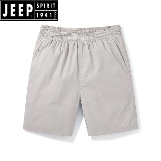 JEEP SPIRIT军绿色男款短裤男夏季纯棉户外沙滩裤外穿居家宽松休闲百搭五分裤 9224卡其色 L