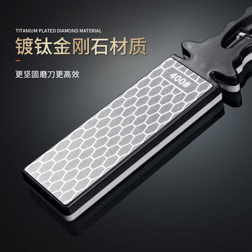 Japanese imported emery sharpener multi-functional sharpening stone 400 mesh coarse grinding 1000 mesh fine grinding double-sided sharpening Japanese imported emery five-in-one multi-functional knife sharpener upgraded double-sided sharpener coarse and fine grinding / edge / sharpening