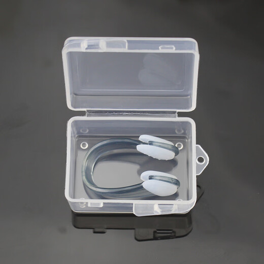 JAENS swimming waterproof adult earplugs ear bath anti-water ingress soundproof middle ear shampoo children's diving nose clip anti-choking water 1 black and white nose clip with storage box