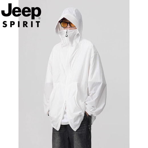 JEEP SPIRIT吉普户外防晒服男女夏季轻薄遮阳夹克透气凉感情侣冲锋衣登山外套 >点击查看尺寸<拍此默认紫 4XL