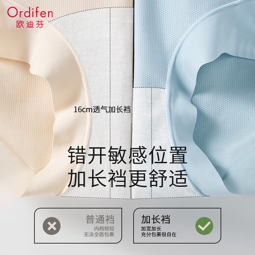 ODifen 100% coton pur entrejambe Antibactérien haut de taille haut de taille pantalon de la hanche pour femmes sans trace de mariage Cheongsam Bottoming Safety Body Forming Pantal