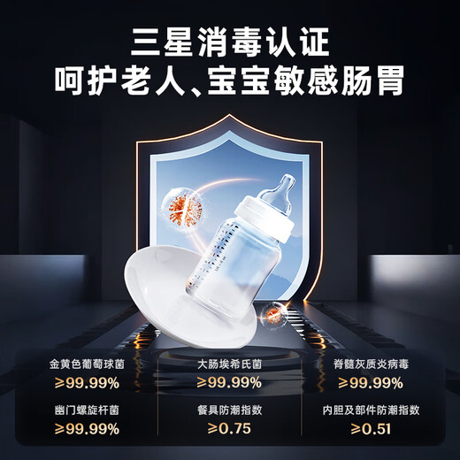 Midea dishwasher fully embedded E7 Pro countertop household fully automatic 10 sets of large capacity small size washable pots separate disinfection above and below the stove hot air drying national subsidy countertop under the stove embedded can be installed hot air drying丨washable pots