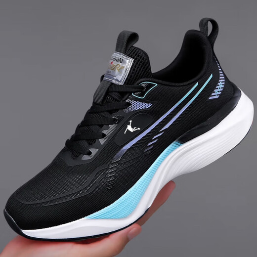 Rickey Jordan RICKY JORDAN brand broken-size men's shoes sneakers men's summer breathable shock-absorbing running shoes soft sole wear-resistant casual travel shoes men QD826 Lanju [mesh style] 41