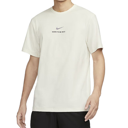 
Nike (NIKE) short-sleeved T-shirt for men 2025 summer new sportswear comfortable breathable round neck shirt casual top HF6169-133 white XL