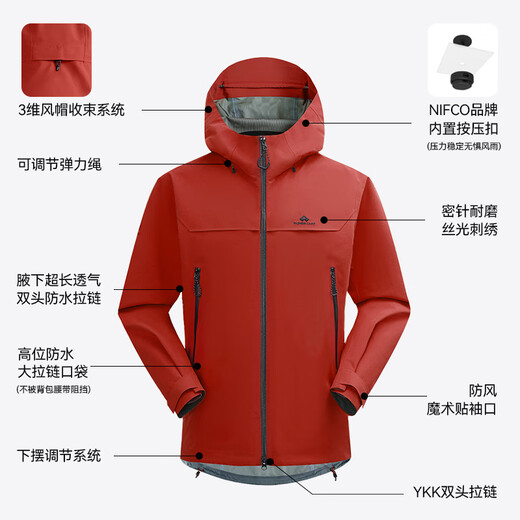 
Tuolu Zhuque PRO windbreaker jacket for men and women spring and autumn outdoor windproof waterproof jacket jacket for men - ore blue 2XL